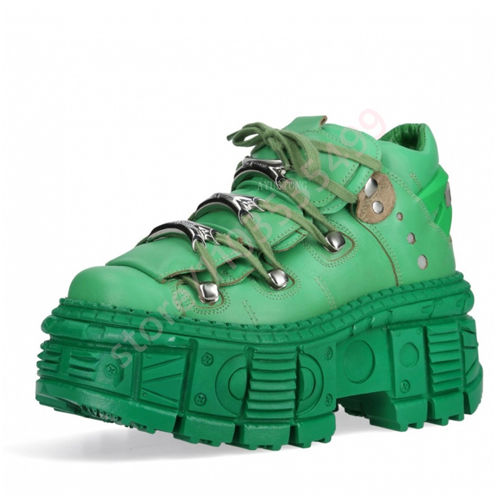 Thick-Soled Punk Rivet Y2K Sho - огляд і ціна Street Fashion Y2K