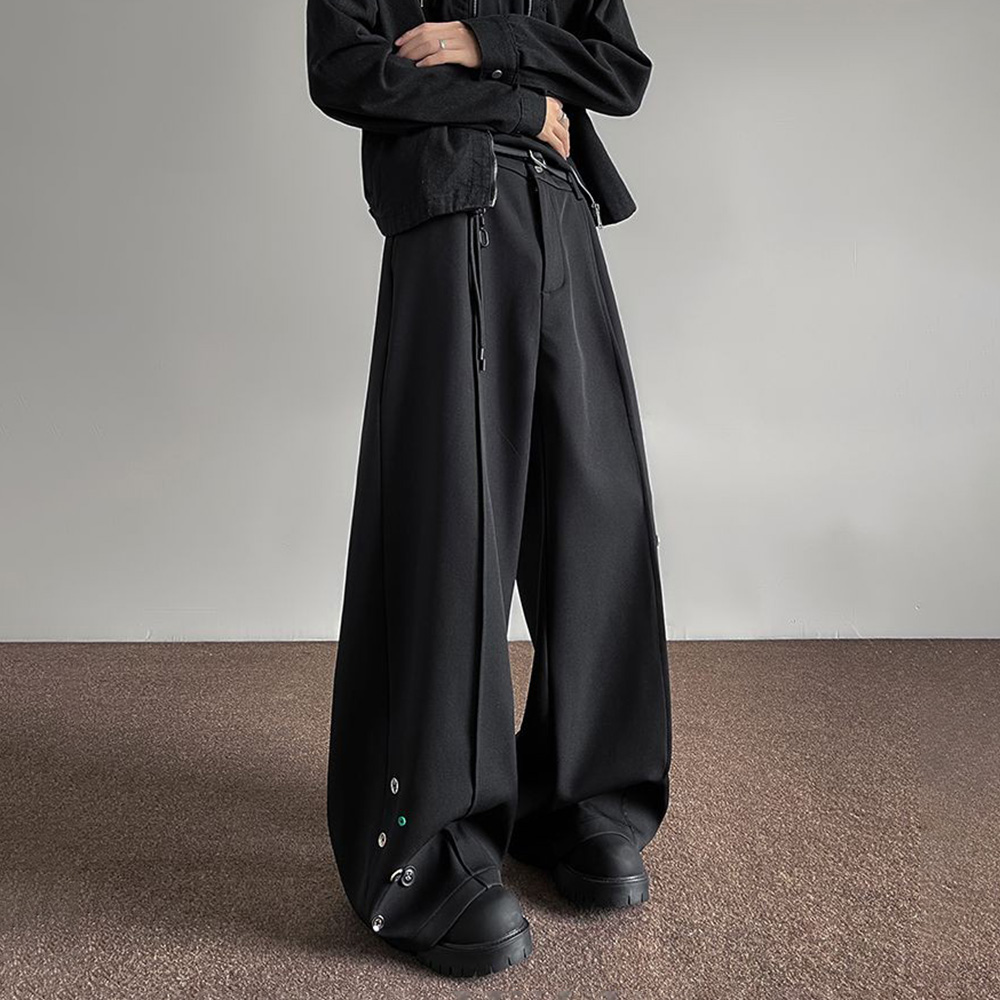 Mens Trousers Button Decoratio - огляд і ціна Street Fashion Men 2025