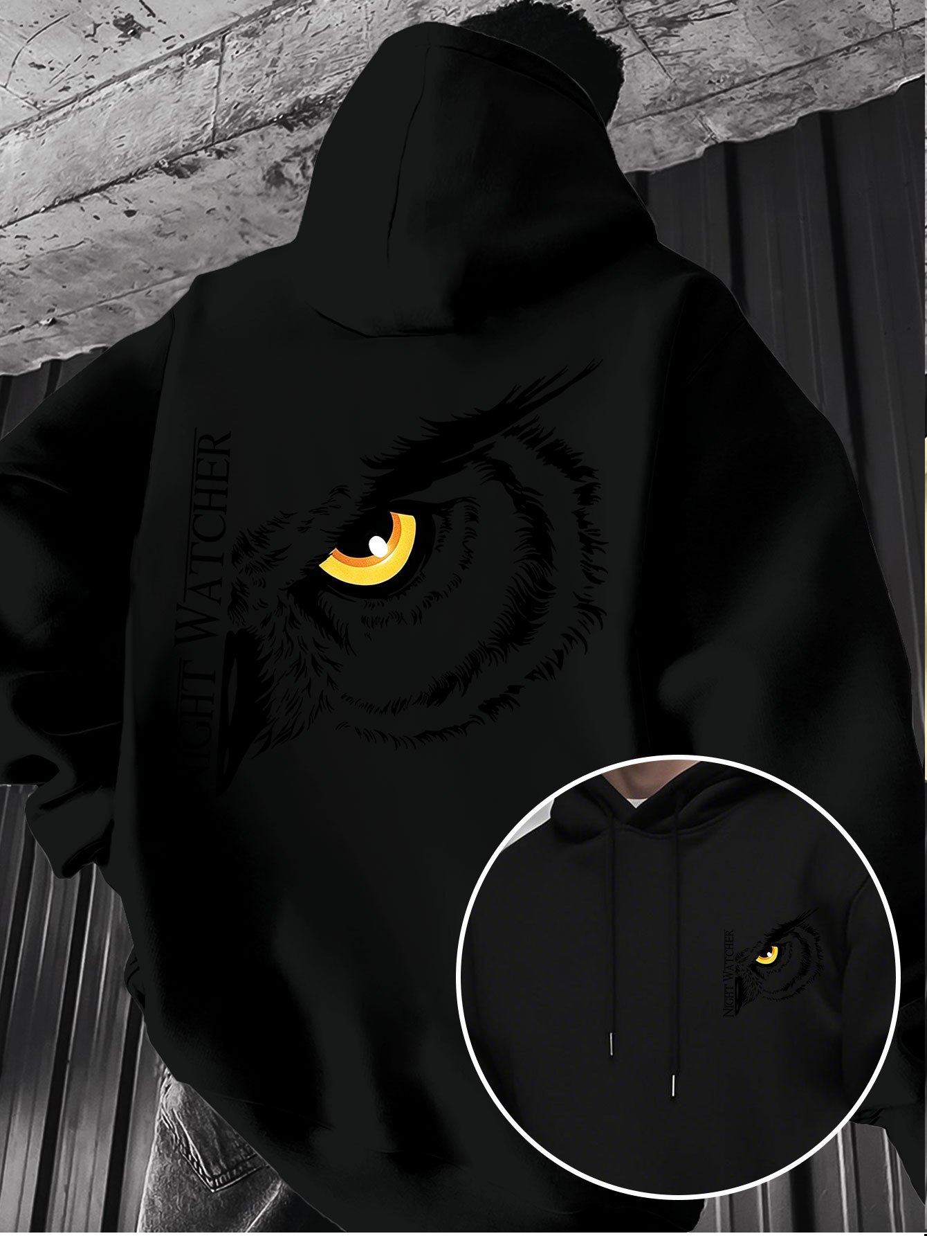 Night owl big eye pattern prin - огляд і ціна Fashion Street Night