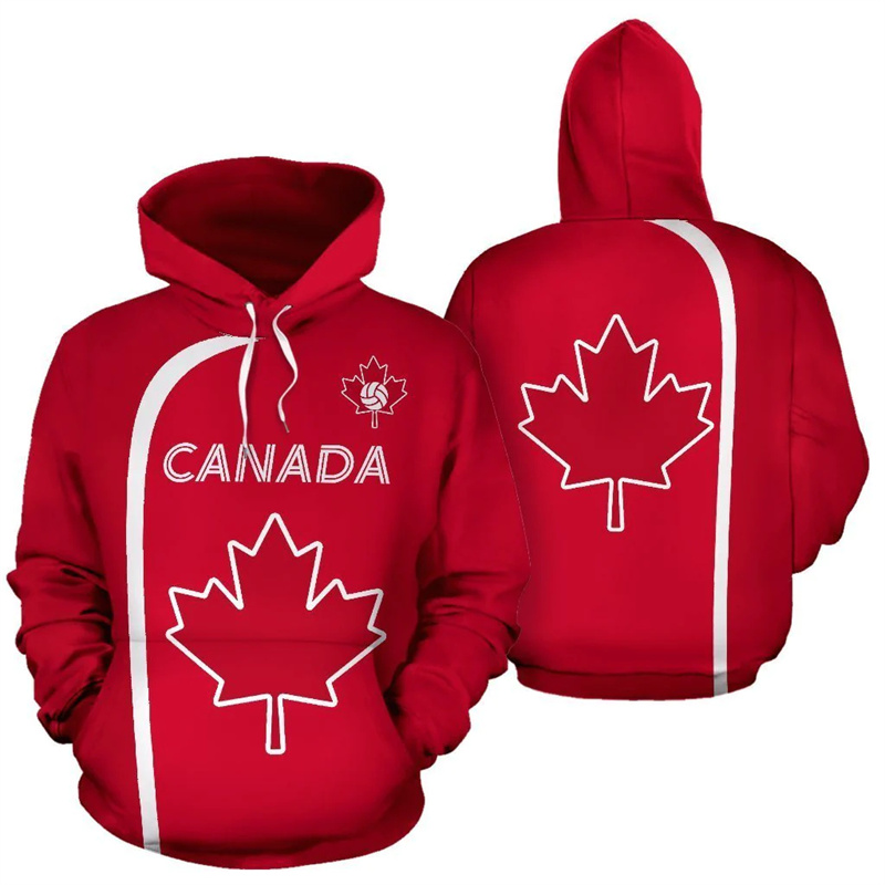 Canada Hoodie Maple Leaf 3d Pr - огляд і ціна Street Fashion Canada