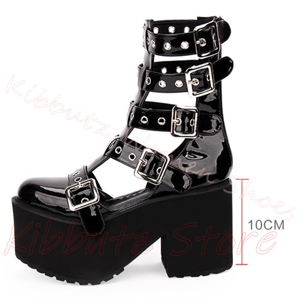 Multi Buckle Cutout Sandals Pl - огляд і ціна Street Fashion Y2K