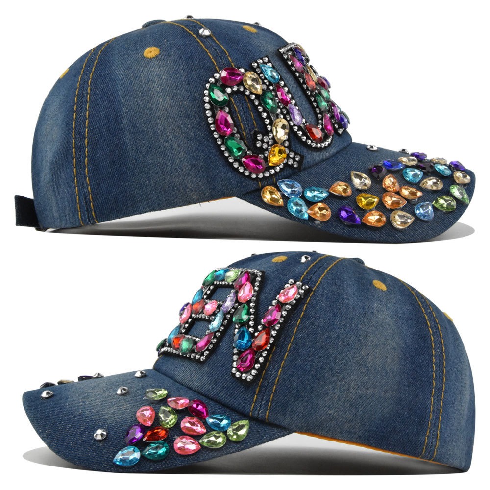 Queen Rhinestone Denim Basebal - огляд і ціна Queen Street Fashion